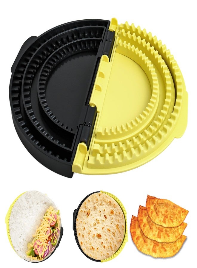 RWIXR Tortilla Sealer, 3-in-1 Crimp it Tortilla Crimper, Adjustable Quesadilla Crimper for 6"/8"/10" Wraps, Flip Wrap Tortilla Maker for Taco, Sandwich, Burritos - Image 1
